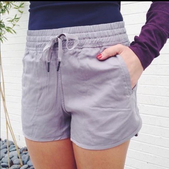 lululemon 4 varsity shorts ambient grey tencel - Picture 5 of 7